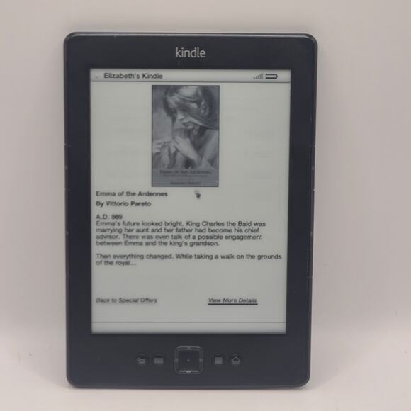 Amazon Kindle D01100 Black 4th Generation Read #622 - Picture 1 of 3